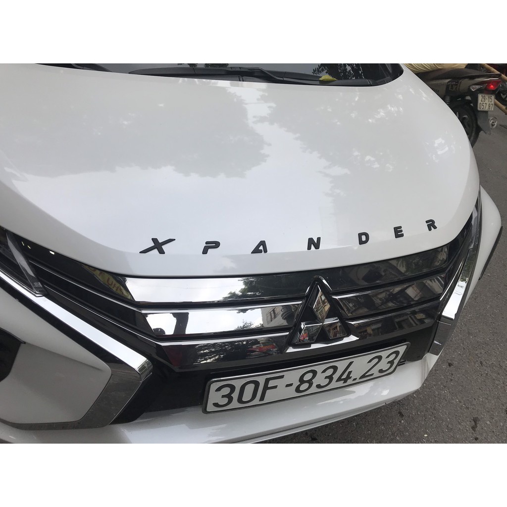 Chữ dán logo nổi XPANDER Nhựa ABS mạ crom