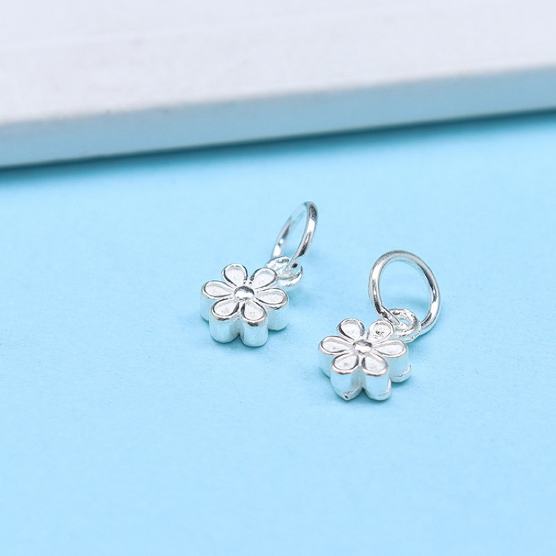 [S925] Charm bạc treo hình bông hoa - MH848