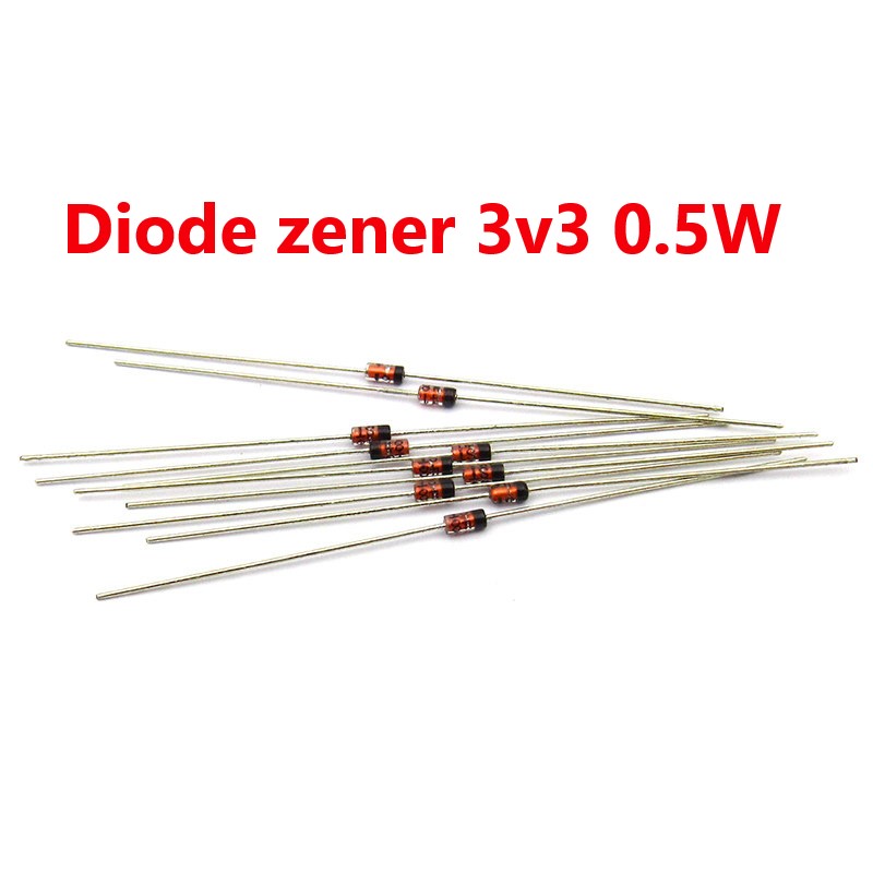 Diode zener 9v1 9.1v 0.5w chân cắm
