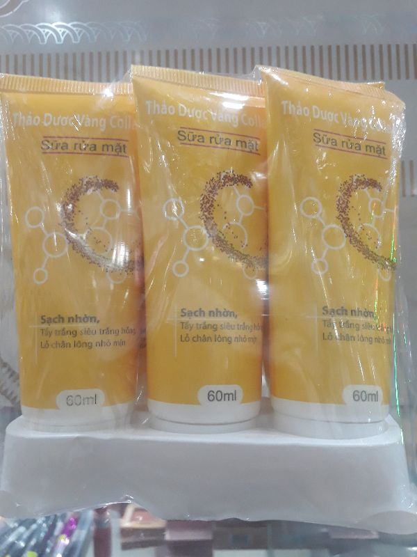 Sữa Rửa Mặt Thảo Dược Vàng Collagen - Srmtdv