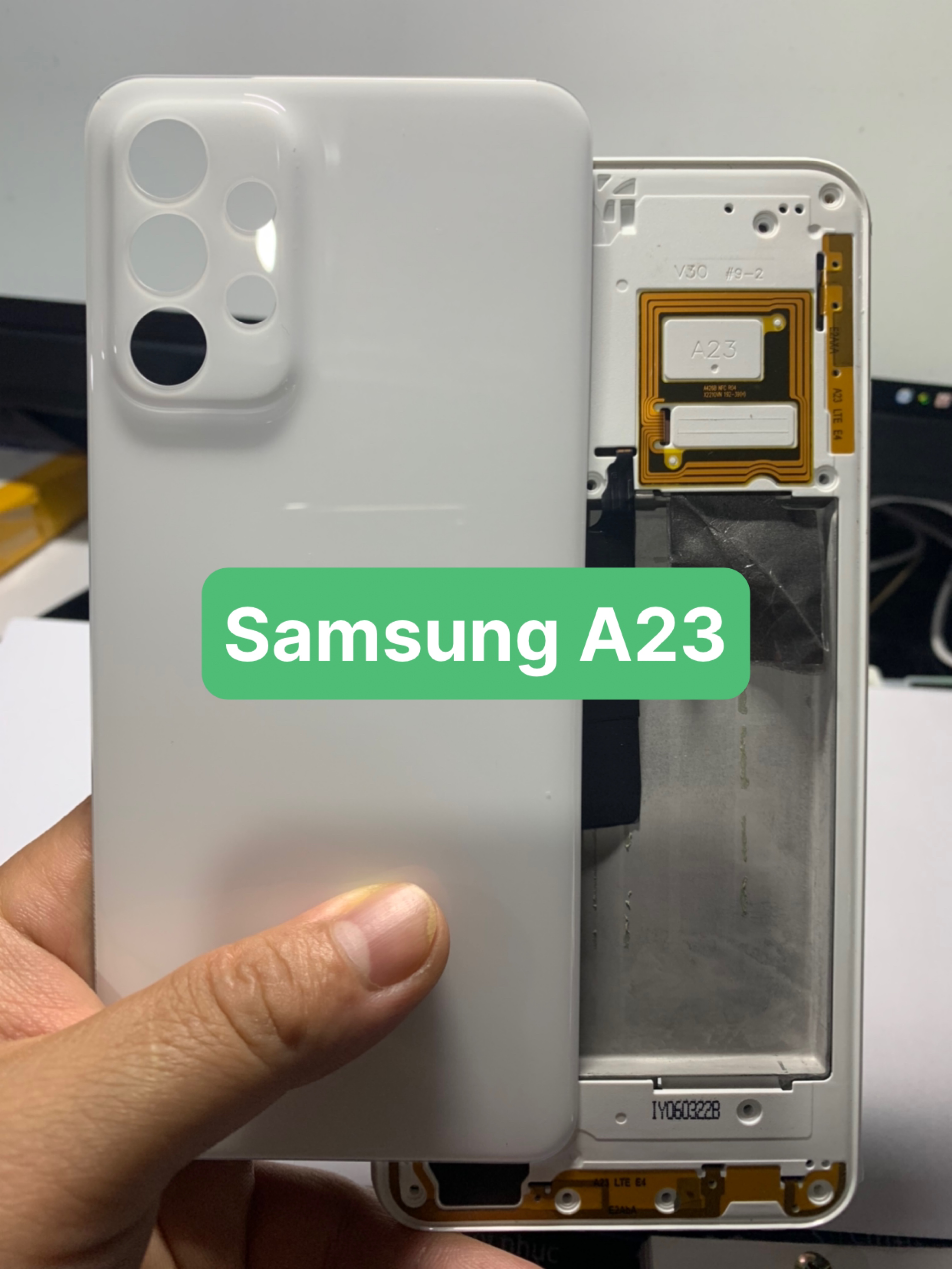 Bộ vỏ Samsung A23 hàng zin