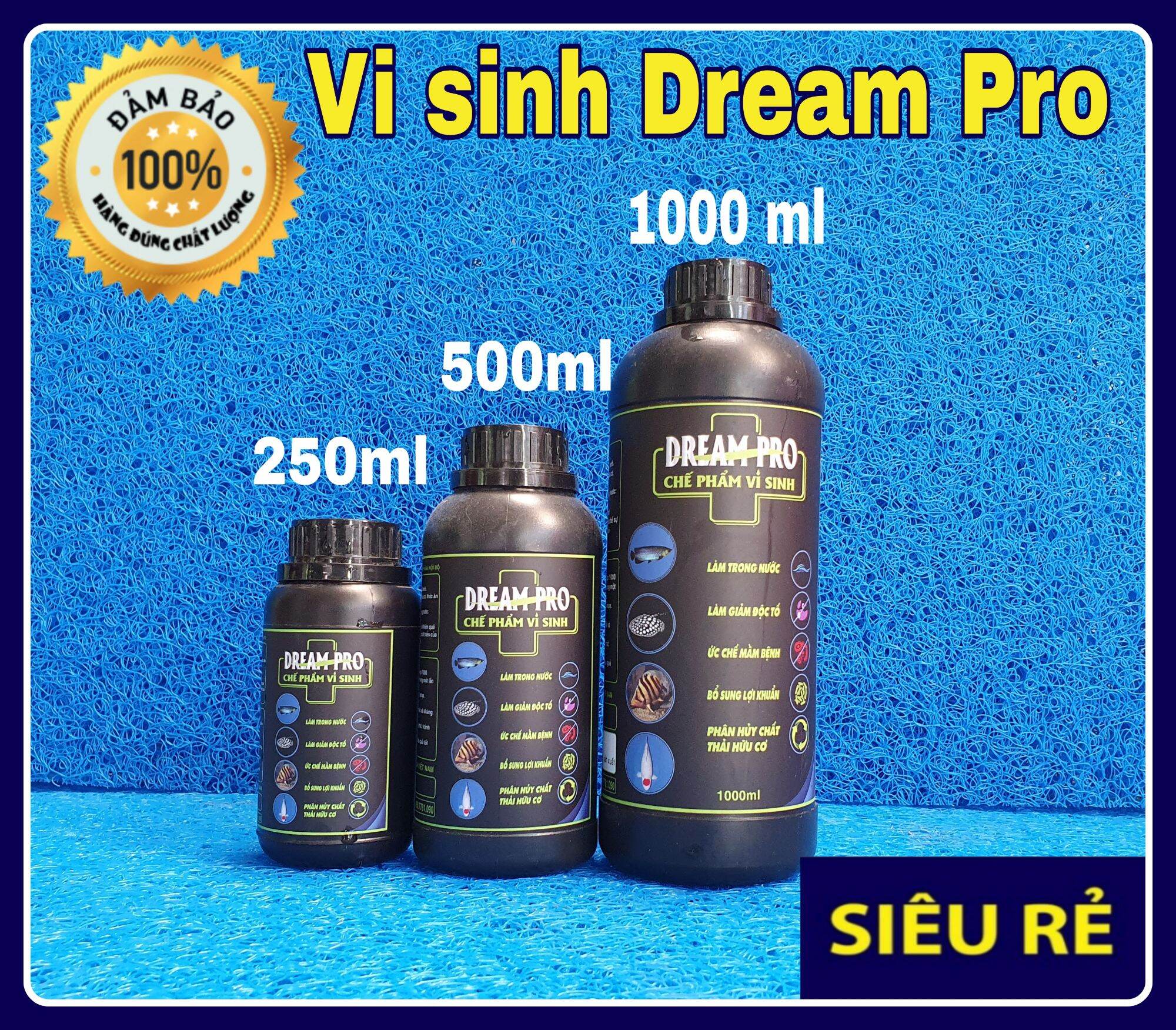 DREAM PRO - Men vi sinh làm trong nước, ức chế mầm bệnh  chai 250ml