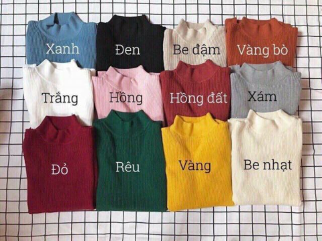 Áo len cổ 3p hàng Quảng Châu