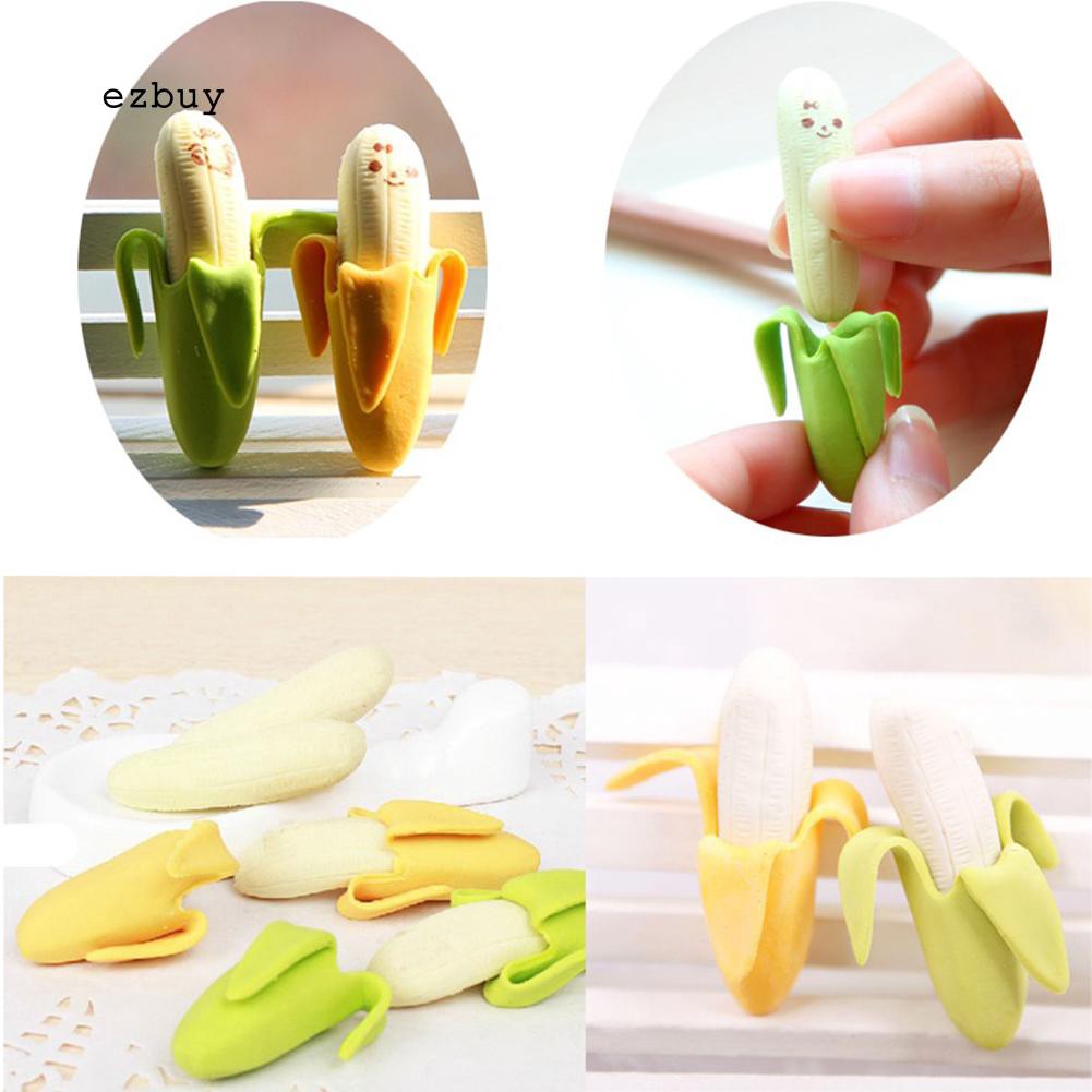 Combo 2 Cục Gôm Tẩy Hình Trái Chuối 4.5cm