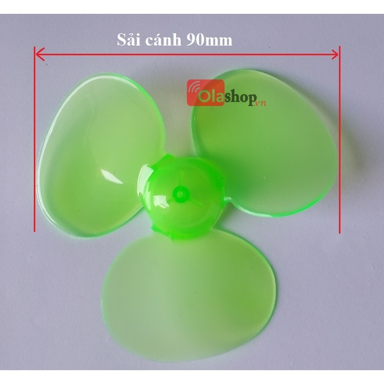 [COMBO] 2 cánh quạt mini 3 cánh 90mm trục 2mm