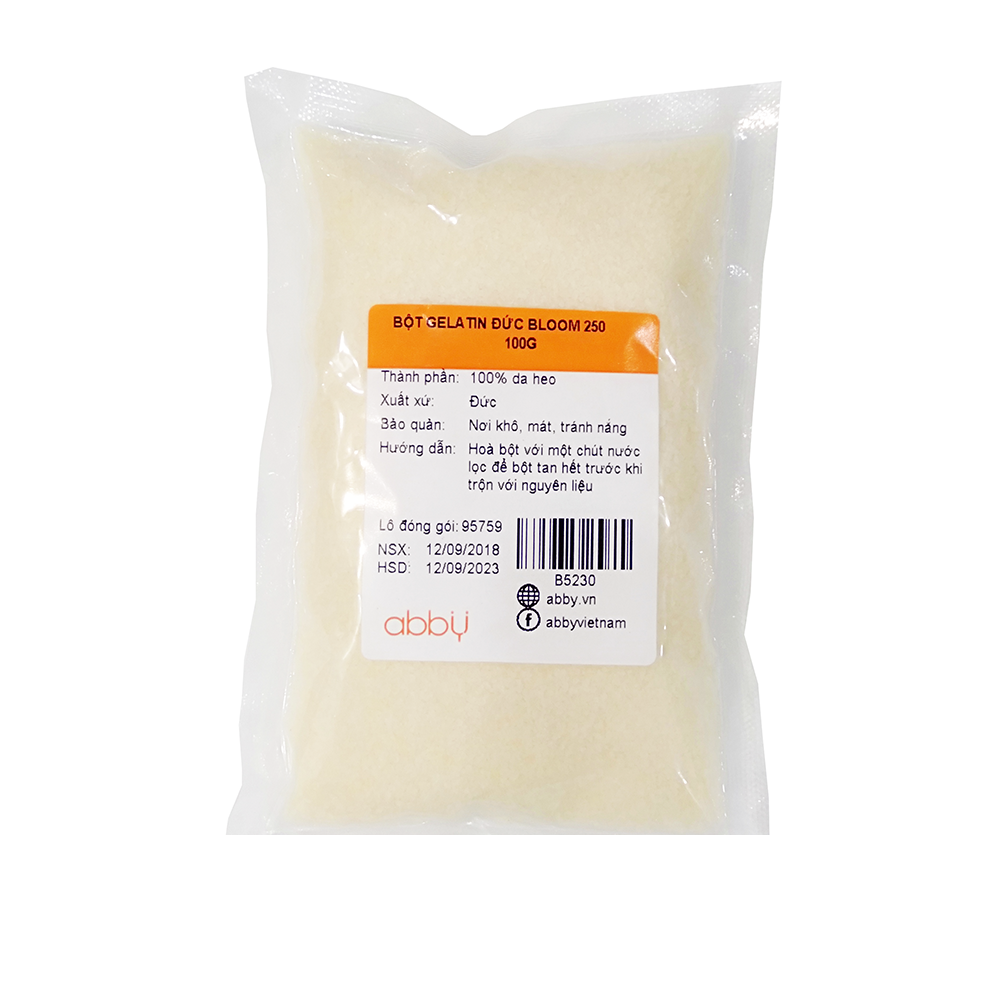 Bột gelatin Đức bloom 100g