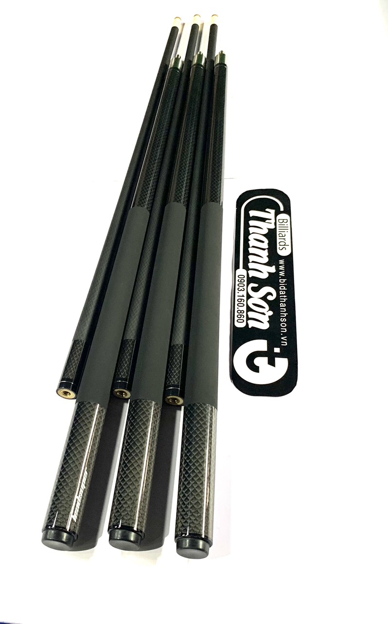 Cơ bida LỖ Ngọn phủ carbon 3D