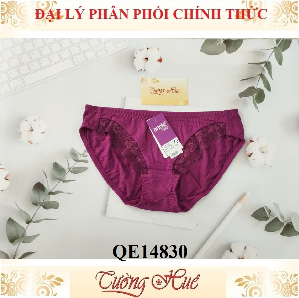 Quần lót nữ annie 14830 quần cotton phối ren.