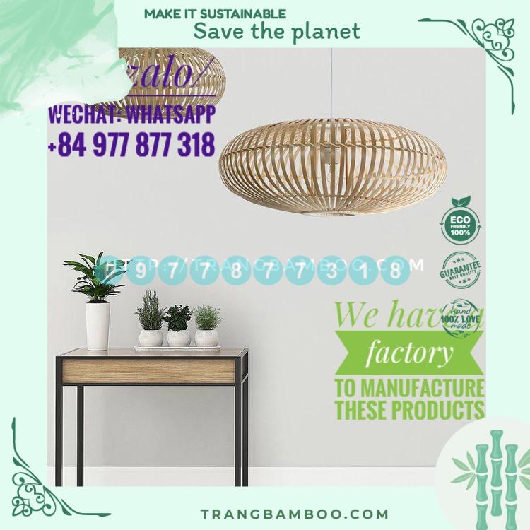 [Hàng đẹp] Chao đèn mây tre thả trần nhiều mẫu