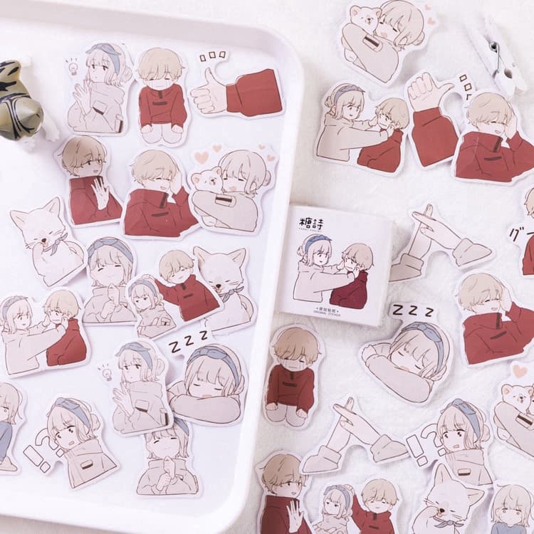 HỘP 45 STICKER YÊU THƯƠNG VER1