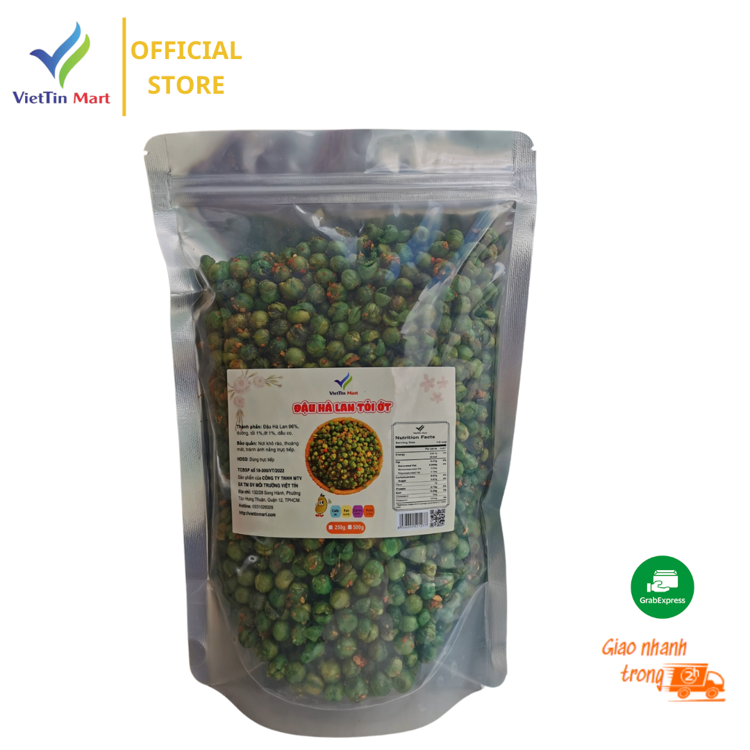 0.5kg Đậu hà lan rang tỏi ớt - Viettin Mart