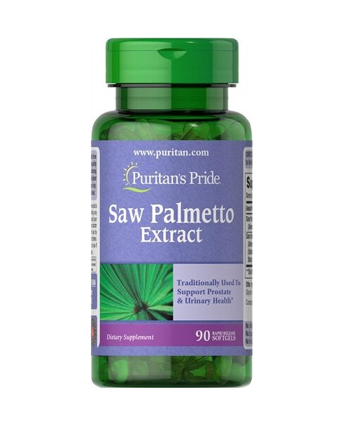 Viên uống Saw Palmetto 90 Viên Puritan Pride - chiết xuất cây cọ lùn - đi.ều tr.ị tiền liệt tuyến