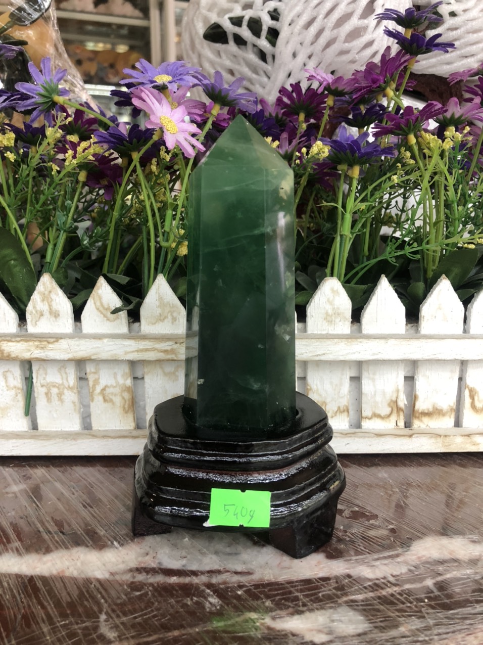Trụ đá phong thủy trấn thạch đá thạch anh xanh