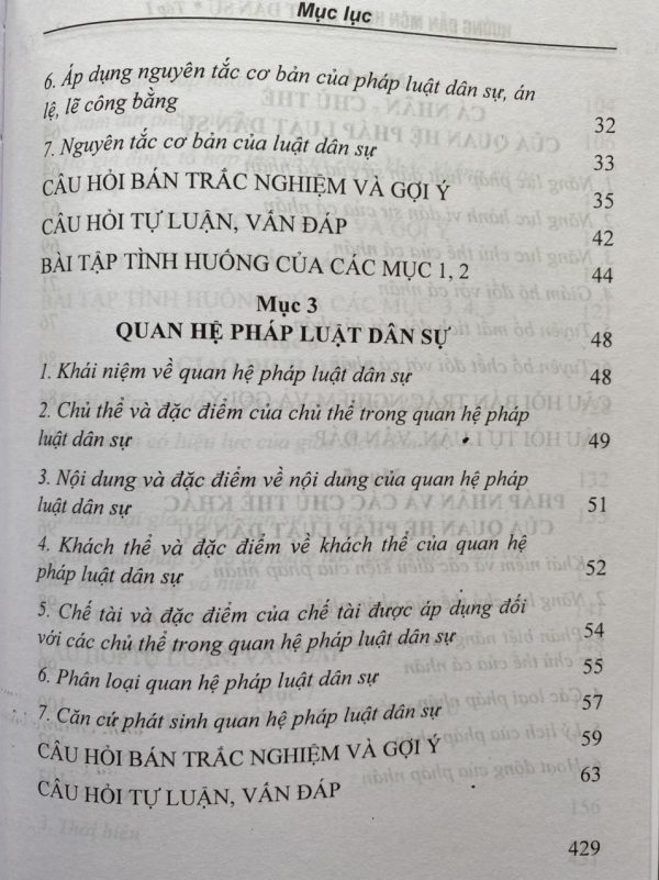 Hướng Dẫn Môn Học Luật Dân Sự Tập 1