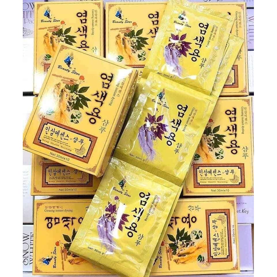 Gội đen nhân sâm Hàn Quốc ( hộp 10 gói )
