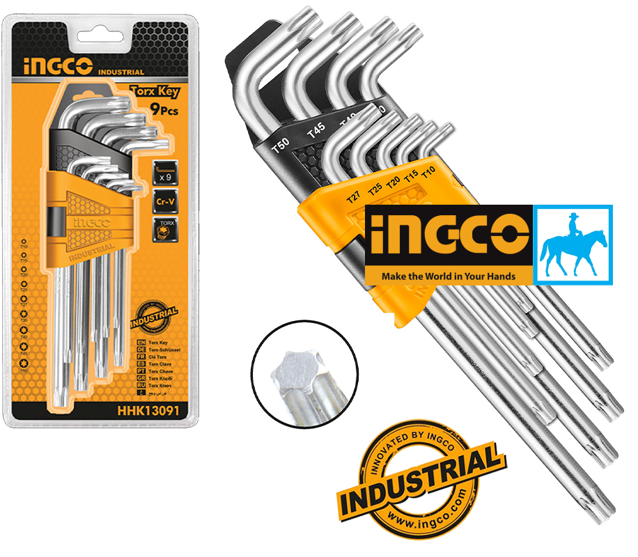 Bộ 9 lục giác bông T10-T50 Total THT106392