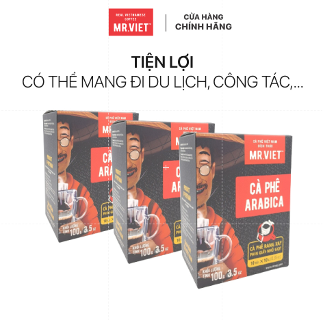 30 HỘP Cà phê phin giấy-  cà phê Arabica ( Arabica coffee -ground coffee drip bag)100gr