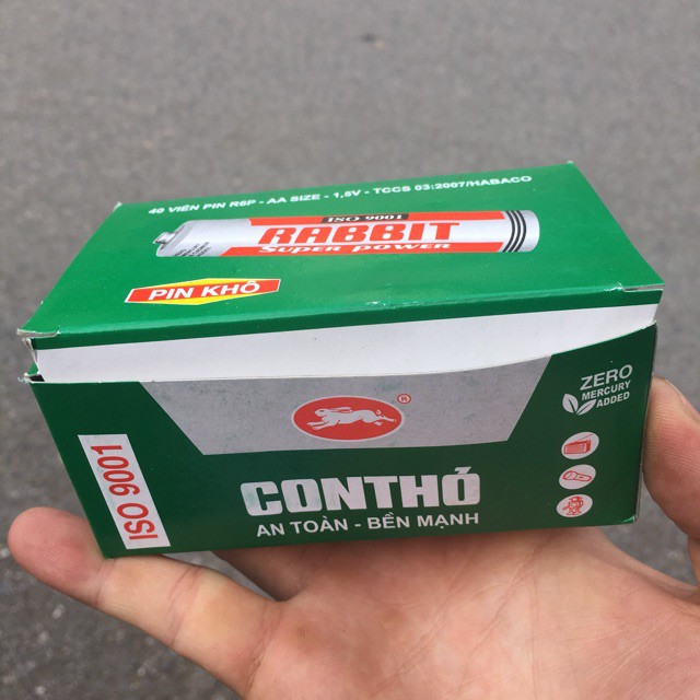 Vỉ 4 viên pin con thỏ AA