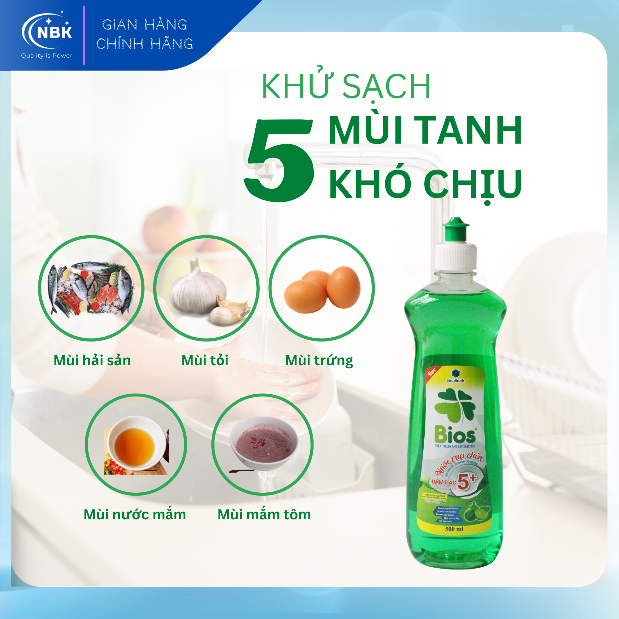 DISHES WASHING LIQUID BIOS GREEN TEA LEMON INCENSE 500ml/Bottle