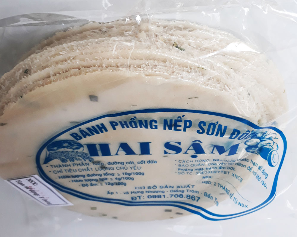 bánh phồng sơn đốc nếp đặc biệc 10 bánh