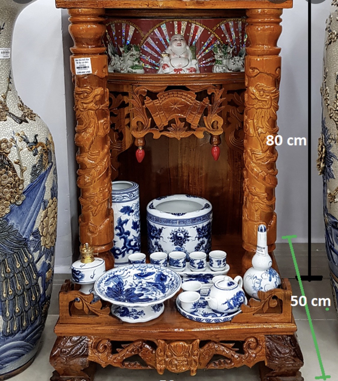 Bàn thờ Thần Tài Thổ địa [Gỗ tự nhiên][Bàn thờ Phong Thuỷ]