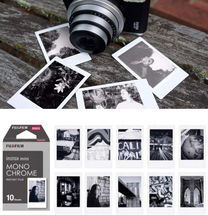 Phim Máy Ảnh Instax Mini Single - Monochrome Frame - 10 Tấm