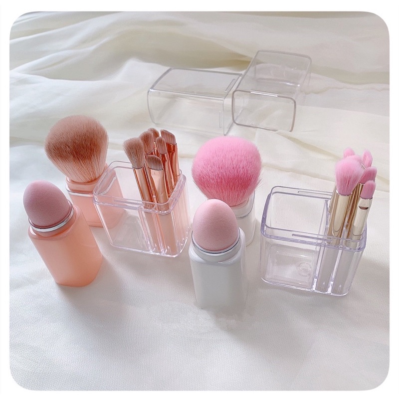 CRUSH Cọ Trang Điểm/bộ Cọ Trang Điểm/bộ Make Up Đầy Đủ Chải 8 Que Bằng Hộp Nhựa