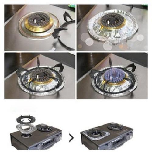 Bộ 10 Miếng Giấy Bạc Lót Bếp Gas