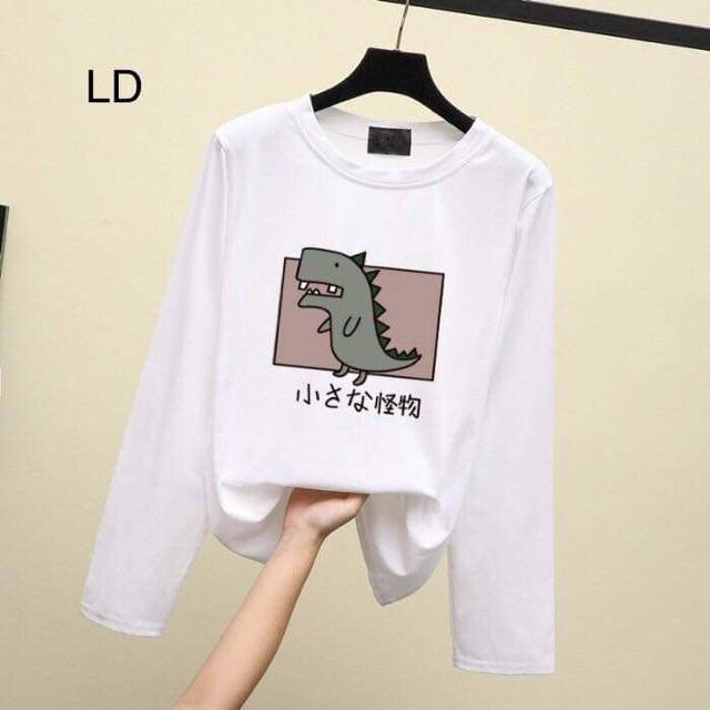 Áo thun khủng long chữ Nhật dài tay LDU0919