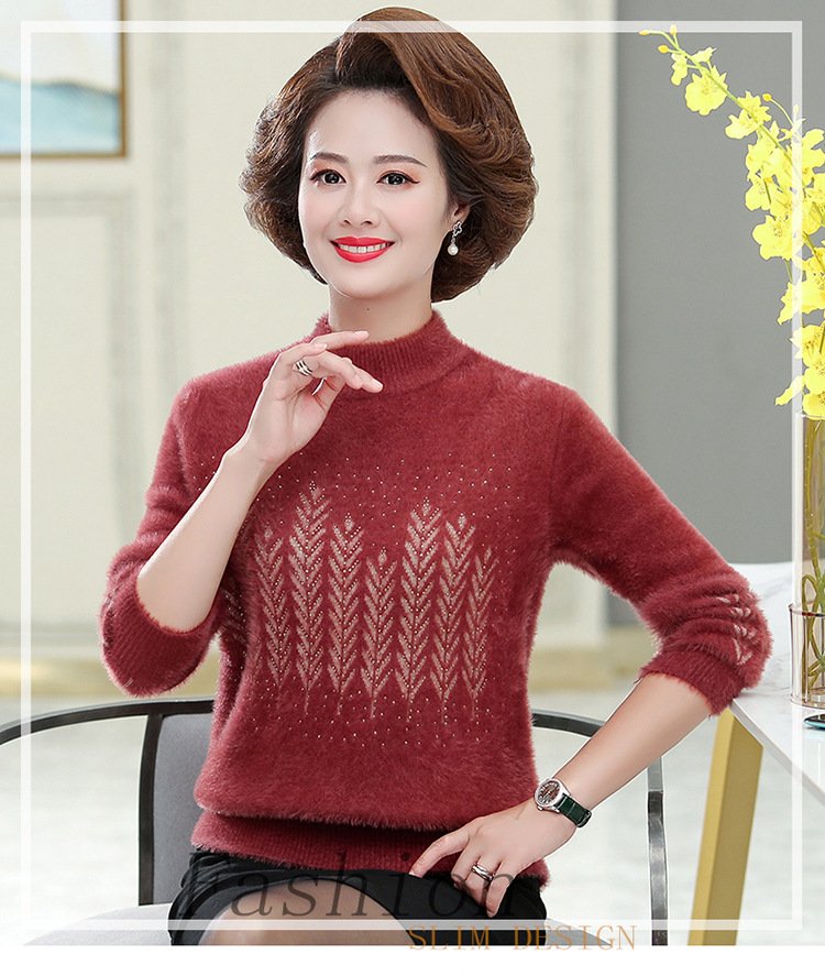 ÁO LEN NỮ TRUNG NIÊN, LEN LUA