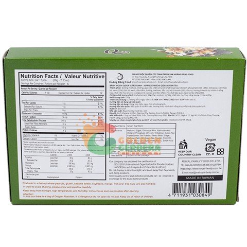 Bánh Mochi Trà Xanh Qidea 210G