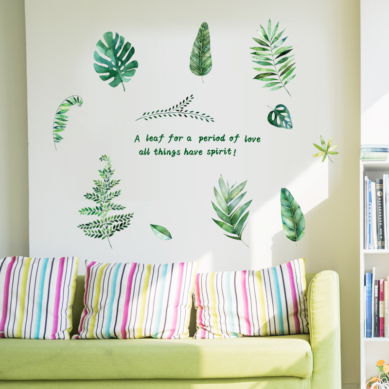 Decal dán tường lá cây 02 SK9238