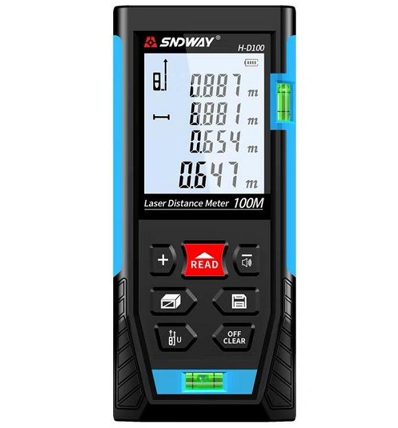 Máy đo khoảng cách laser SNDWAY phạm vi 100m H-D100