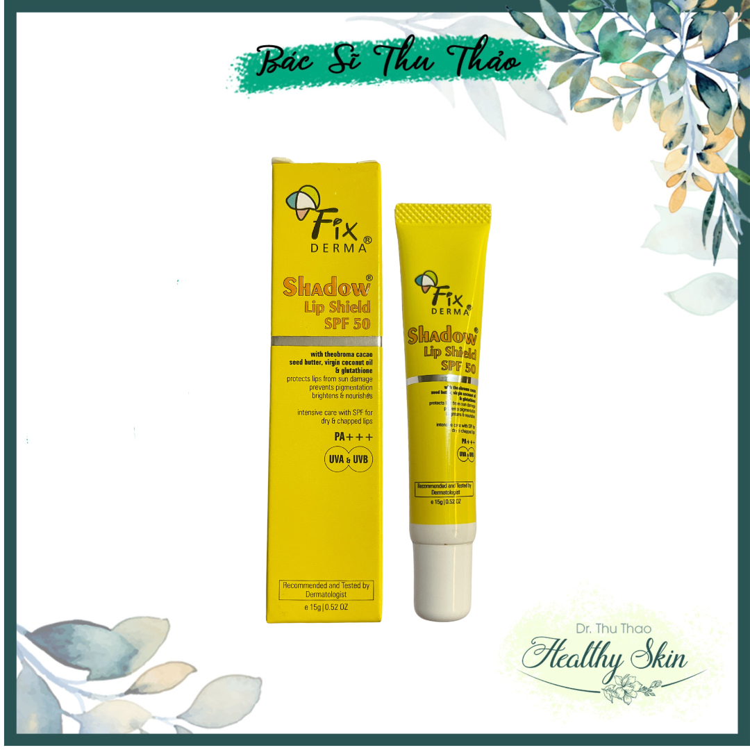 [15mL] SON DƯỠNG MÔI FIXDERMA LIP BALM - LIP SHIELD SPF50