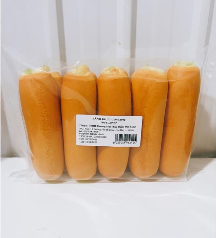 Set Bánh Mì Khúc Nhân Cốm Đức Long 200gram - 10 Chiếc (Luôn Lấy Bánh Date Mới Nhất)