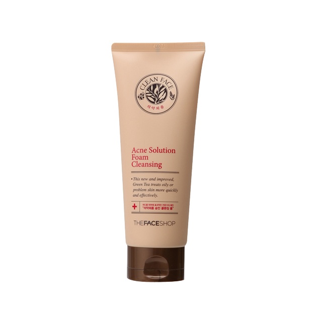 Sữa rửa mặt sạch nhờn, ngừa mụn TheFaceShop Acne Solution 150ml