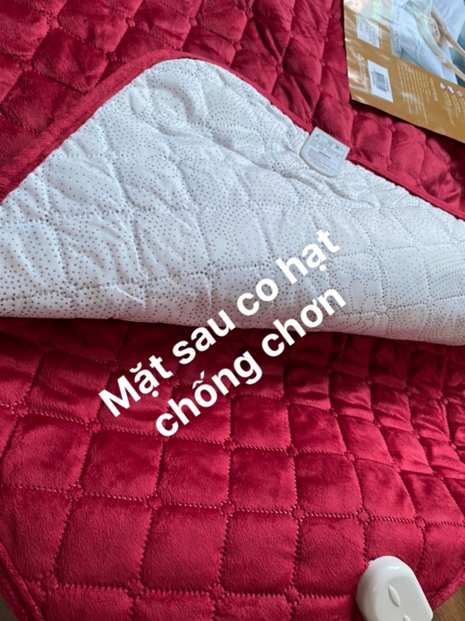 Chăn điện sưởi chất liệu nhung hàn quốc