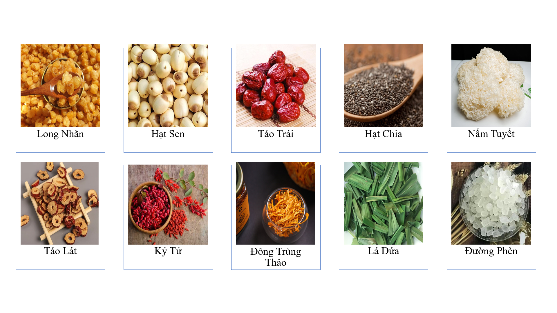 [Tặng KT] Chè Hạt Sen Long Nhãn Set 500G