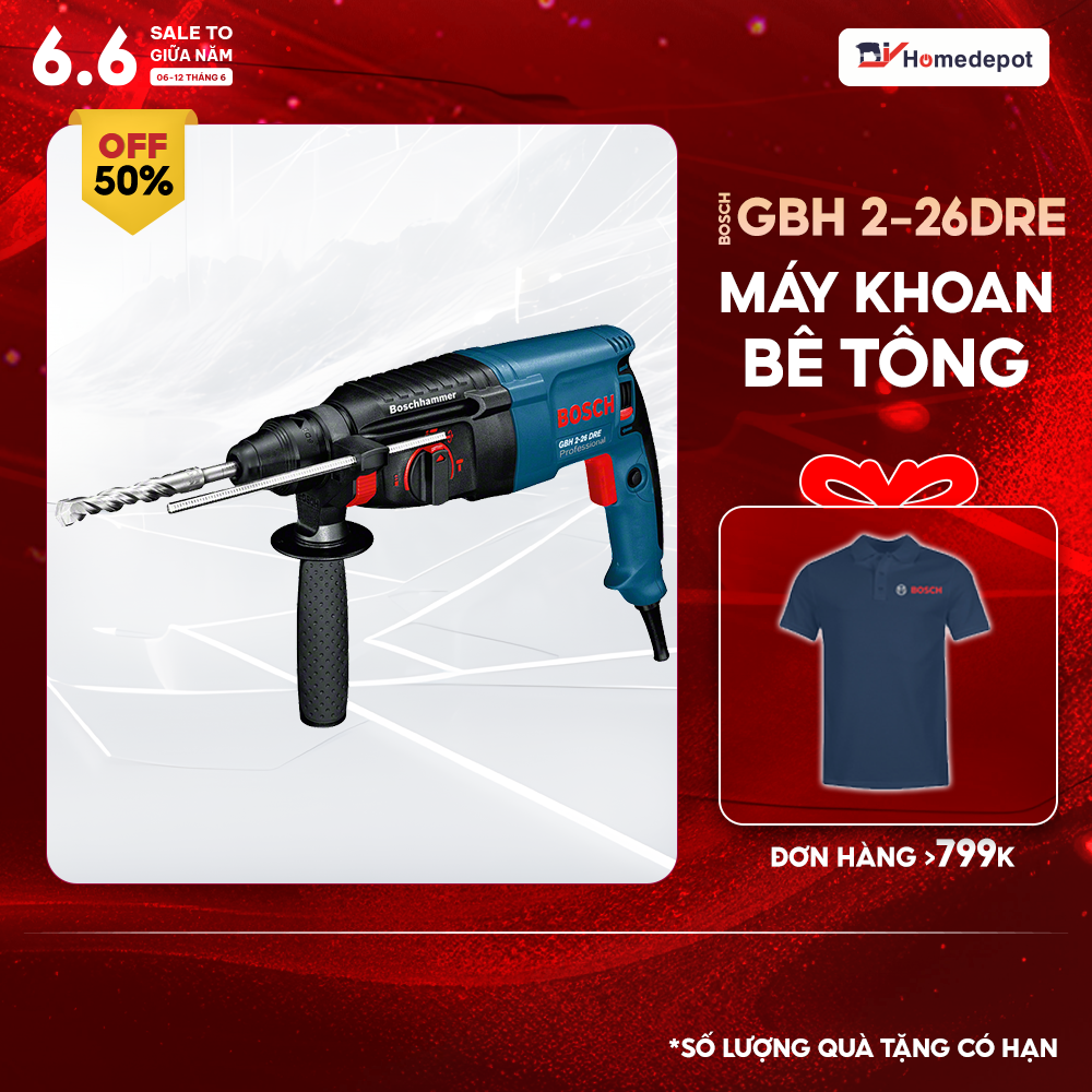 Máy khoan búa Bosch GBH 2-26 DRE