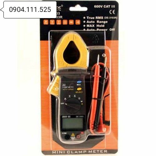 [HCM]Ampe kìm đo dòng AC DEREE DE-3103 (600A)