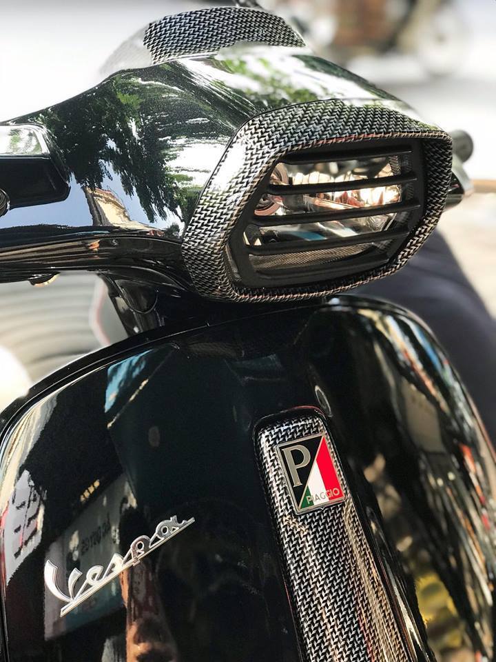 LOGO CHỮ P ĐỘ XE VESPA LOẠI MỎNG