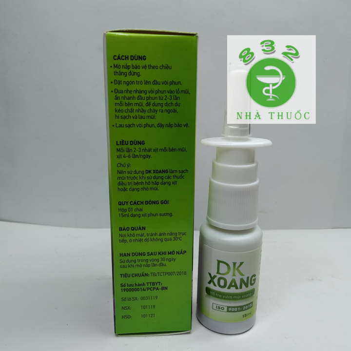 XỊT MŨI DK XOANG 15ml