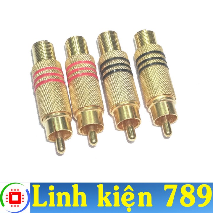 Jack av bộ 4 jack bông sen loại 3 - linh kiện 789
