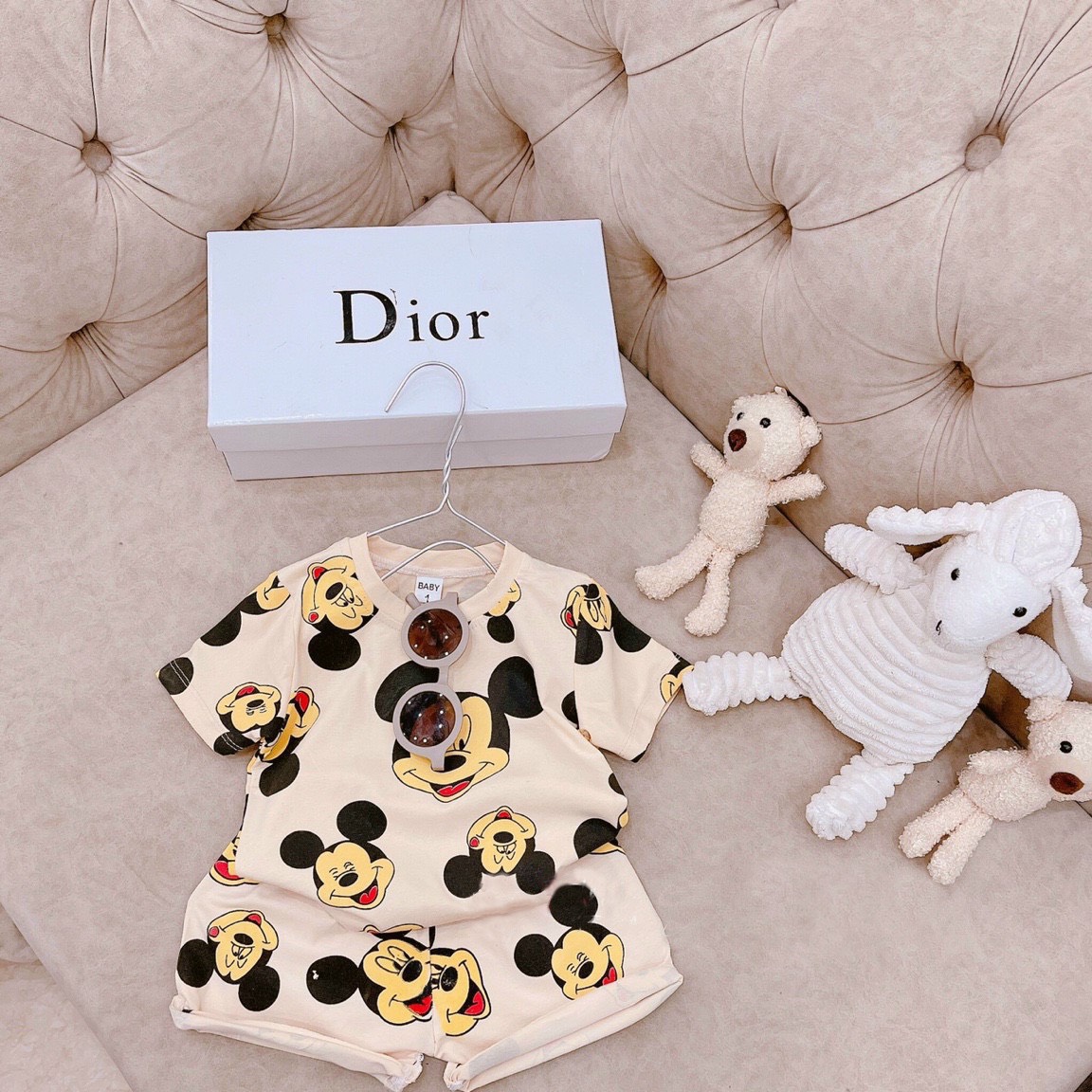 BỘ MICKEY 2 MÀU CHO BÉ 8-18Kg