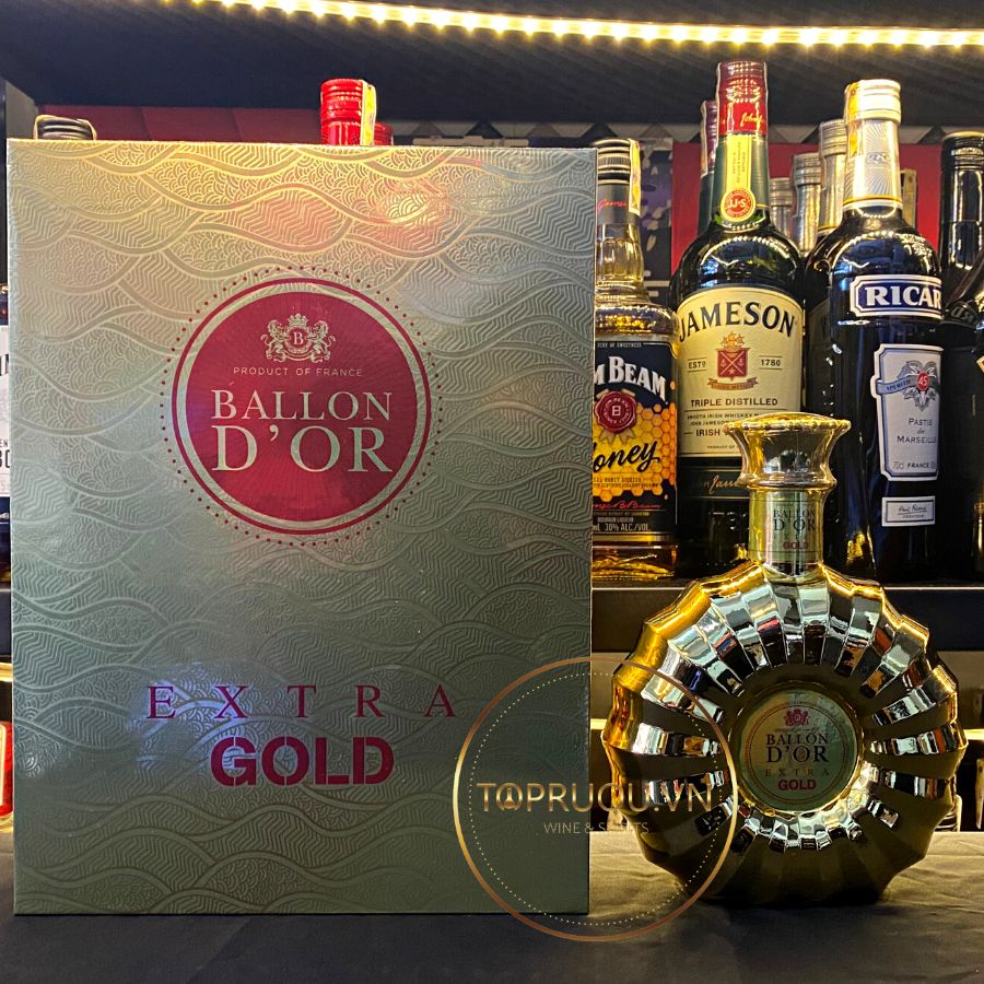 [TopRuouVietNam] Rượu Brandy XO Ballon D'or Extra Gold XO 700ml [Hàng Thật]