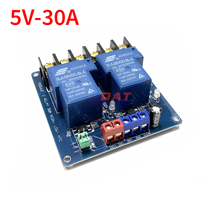 [HCM]Module 2 Relay 30A - 5V Kích High/Low HTC