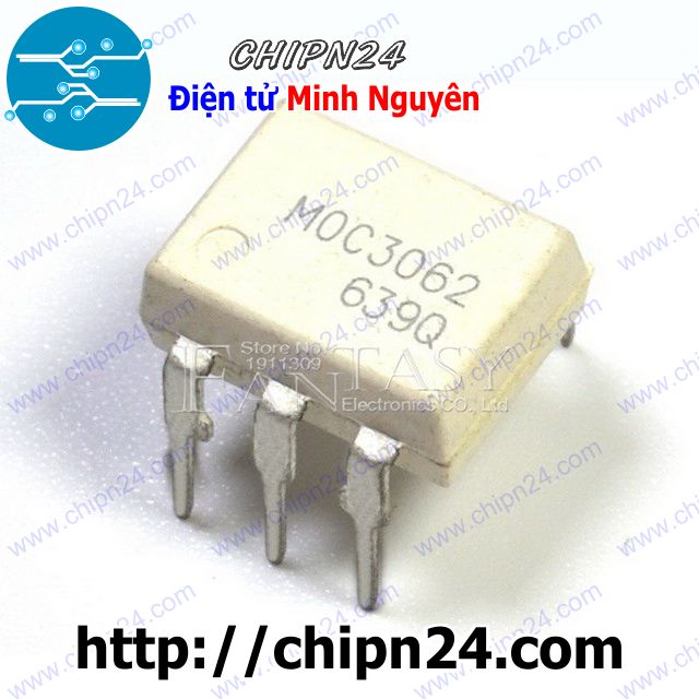 [2 con] (DIP) Opto MOC3062 DIP-6 Trắng