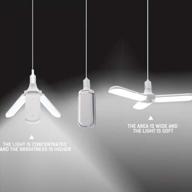 [HCM]Đèn Led siêu sáng hình 3 cánh quạt. 45W đui E27