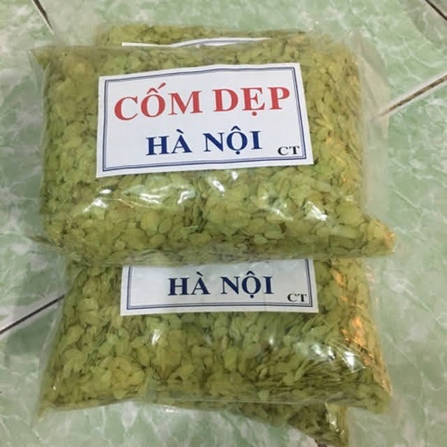 [HCM]500g cốm dẹp hà nội cốm xanh