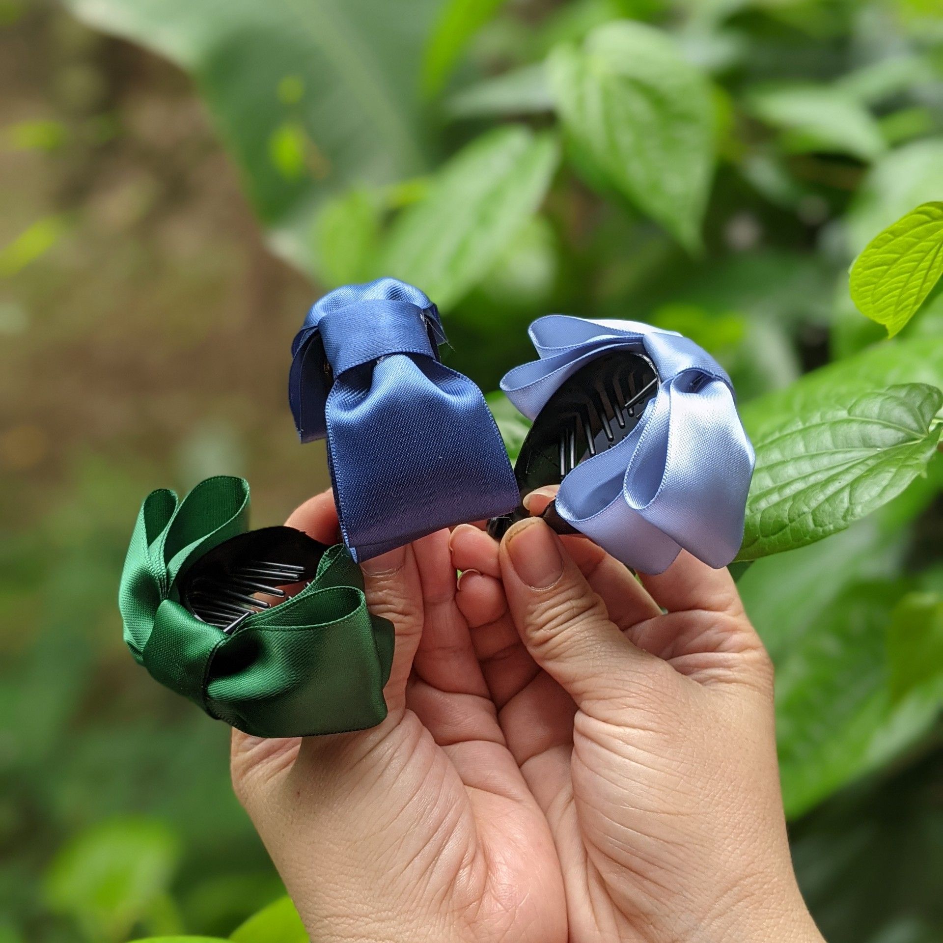 [ Hàng Thiết Kế ] Kẹp tóc thiết kế nơ xinh thủ công nhiều màu